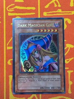 YUGIOH DARK MAGICIAN GIRL ULTRA RARE LIGHT PLAY RDS-ENSE2 - Image 1