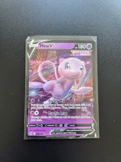 Pokemon TCG Mew V 060/159 Fusion Strike Ultra Rare Holo Card NM - Image 1