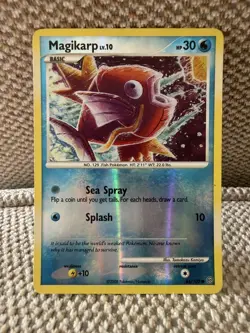 Pokemon TCG Magikarp 65/100 Stormfront Reverse Holo English 2008 Common LP - Image 1