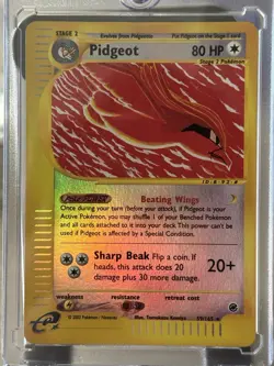Pokemon Pidgeot TCG Expedition Base Set Reverse Holo Card 59/165 - Image 1