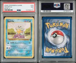 PSA 7 2000 Pokemon Base Set 2 Squirtle 93/130 English Regular Common - Image 3