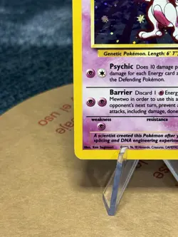 Pokemon TCG Mewtwo 10/130 Base Set 2 2000 Holo Rare WOTC - MP - Image 5