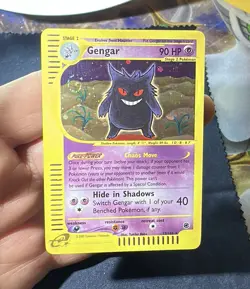 2002 Pokemon Gengar #13/165 Expedition Base Set Holo PERFECT SWIRL🌀 🔥 B - Image 1