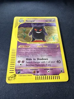 2002 Pokemon Gengar #13/165 Expedition Base Set Holo PERFECT SWIRL🌀 🔥 B - Image 5