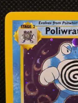Pokemon Card - Poliwrath 15/130 Holo Rare - Base Set 2 -WOTC Light Play - Image 3