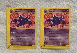 Pokemon TCG Expedition Base Set Haunter 80/165 e-Reader Lot of 2 English NM/M - Image 1
