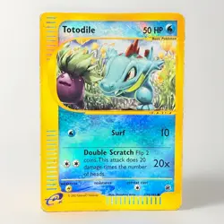 Totodile 134/165 Expedition Base Set Reverse Holo Vintage E-Reader - Image 1