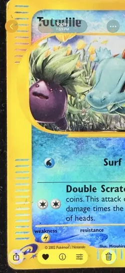 Totodile 134/165 Expedition Base Set Reverse Holo Vintage E-Reader - Image 4