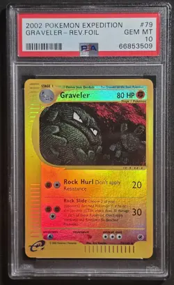 PSA 10 Gem Mint Graveler 110/165 Reverse Holo Expedition Base Set - Image 1