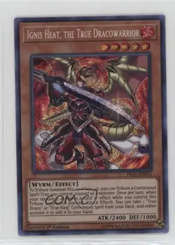 Ignis Heat the True Dracowarrior SE 1st Ed. YuGiOh Fists of Gadgets #FIGA-EN053 - Image 1