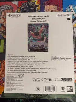 One Piece Card Game: Official Playmat Limited Edition Vol.4 + Zoro Promo🔥 OPEN - Image 2