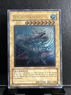 Yu-Gi-Oh! TCG Spiral Serpent Strike of Neos STON-EN003 Unlimited Ultimate Rare - Image 1