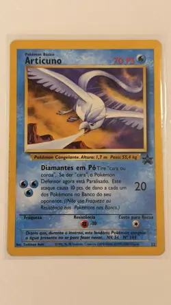 (3) Legendary Birds Vintage Pokemon TCG LP Black Star Promo *Portuguese* #21-23 - Image 2