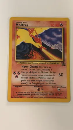 (3) Legendary Birds Vintage Pokemon TCG LP Black Star Promo *Portuguese* #21-23 - Image 4
