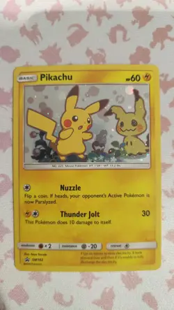 Pikachu SM162 Black Star Promo - Sun & Moon - Pokemon TCG - LP - Image 1