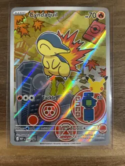 Pokemon TCG Cyndaquil 047 Black Star Promo First Partners Collection Series 2 NM - Image 1