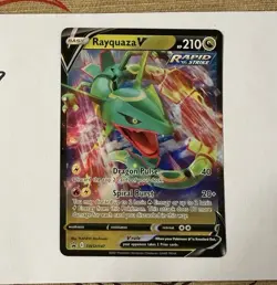 Pokemon TCG Rayquaza V SWSH147 Black Star Promo Ultra Rare LP - Image 1