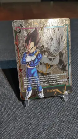 Dragon Ball Super Card Game Bandai Vegeta Gold Foil Energy Marker Card E01-02 - Image 2