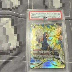 Bandai Dragon Ball Super Card Game Vegito SCR Alt Art Foil FB04-130 PSA 10 - Image 1