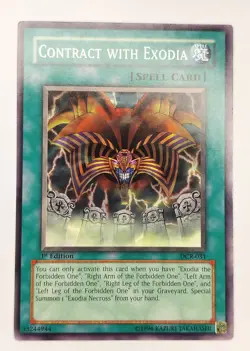 Yu-Gi-Oh! Contract with Exodia DCR-031 1st Edition Common VLP - Image 1