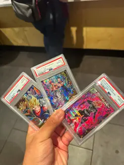 Bandai Dragon Ball Super 2021 Super Dragon Ball Heroes PSA Graded 3-Card Lot - Image 1