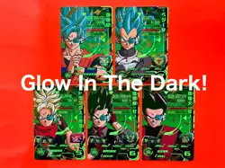 Son Goku Vegeta Super Dragon Ball Heroes Scouter CP Glow Card UM5 SCP Full Set - Image 1