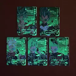 Son Goku Vegeta Super Dragon Ball Heroes Scouter CP Glow Card UM5 SCP Full Set - Image 2