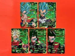 Son Goku Vegeta Super Dragon Ball Heroes Scouter CP Glow Card UM5 SCP Full Set - Image 3