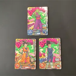 Bandai Dragon Ball Heroes UGM1-SCP Japanese Holo CP 3-Card Lot Goku - Image 1