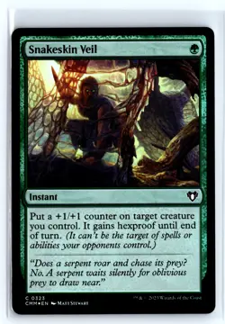 FOIL Snakeskin Veil Commander Masters Common - MTG Magic the Gathering Card - Image 1