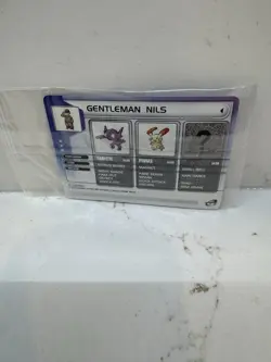 Gentleman Nils Pokemon 2003 Promo NEW SEALED CARD - Image 1