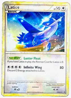 Latios HGSS11 Black Star Promo Cosmos Holo Pokemon Card 2010 HGSS TCG - Image 1