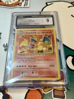 CGC 9 Charizard 11/108 Evolutions Holo Rare Holo English 2016 Pokemon TCG - Image 1