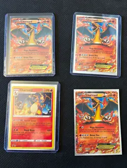 Pokemon TCG Charizard & Charizard EX XY Evolutions 11/108 12/108 Lot 4 English - Image 1