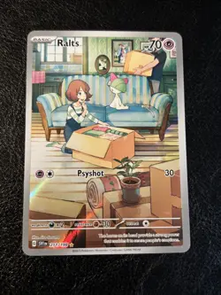 Pokemon TCG Ralts 211/198 Scarlet & Violet Base Holo Illustration Rare Card - Image 1