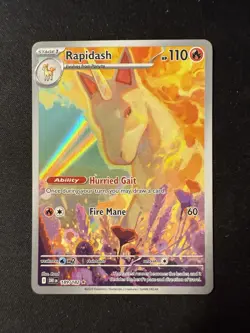 Rapidash 189/182 Illustration Rare Destined Rivals Pokemon Card Near Mint - Image 1