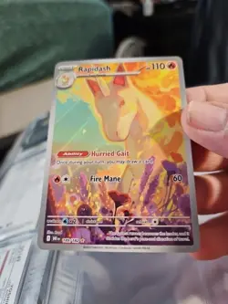 Pokemon Rapidash Holo Illustration Rare Card 189/182 Sv10: Destined Rivals P85 - Image 1