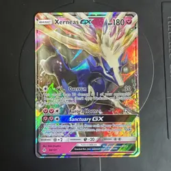 Pokemon Company Xerneas GX 90/131 SM Forbidden Light Full Art Holo Ultra Rare - Image 1