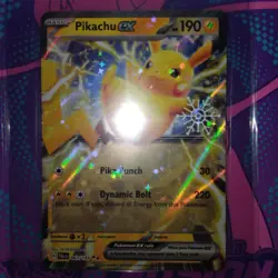 Pokemon TCG Pikachu EX 063/193 Holiday Calendar Stamped Promo Holo Card Nm - Image 3