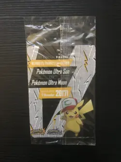 Pokemon Ash's Pikachu SEALED SM108 I Choose You! 2017 Black Star Promo - Image 2