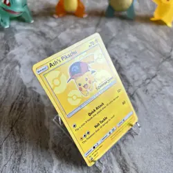 Pokemon TCG: Ash's Pikachu SM111 Sun & Moon Movie Promo Card LP/MP - Image 3