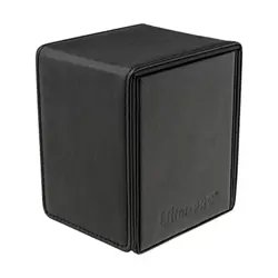 Ultra Pro Card Protection Vivid Alcove Flip Deck Box - Black New - Image 1