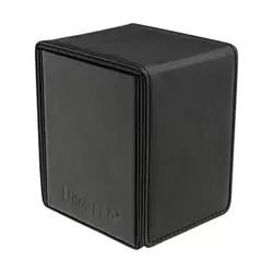 Ultra Pro Card Protection Vivid Alcove Flip Deck Box - Black New - Image 2