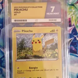 Ace Grading 7 Pokemon TCG McDonald's 2022 Pikachu #7 Holo Promo English - Image 1