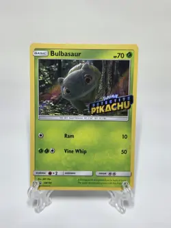 ​Pokemon TCG Bulbasaur SM198 Detective Pikachu Stamped Holo Promo (NM) - Image 1