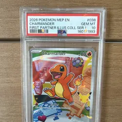 The Pokemon Company Charmander 038 Me: Mega Evolution Promo Holo ENG 2026 PSA 10 - Image 3