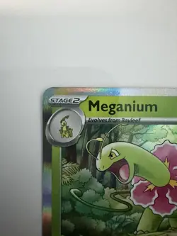 Meganium Prerelease 001 ME: Mega Evolution Black Star Promo Pokemon Card - LP - Image 2