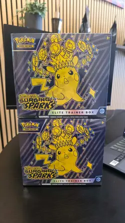Pokemon TCG Surging Sparks Elite Trainer Box ETB Factory Sealed x 2 - Image 1
