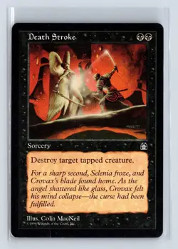 DEATH STROKE - MTG Magic the Gathering Card - Stronghold - Common - Image 1