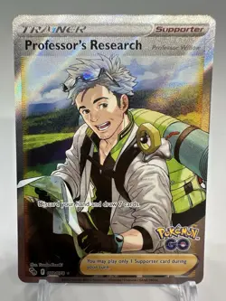 Pokemon TCG Card Professor's Research 078/078 Holo Rare Full Art - Image 1
